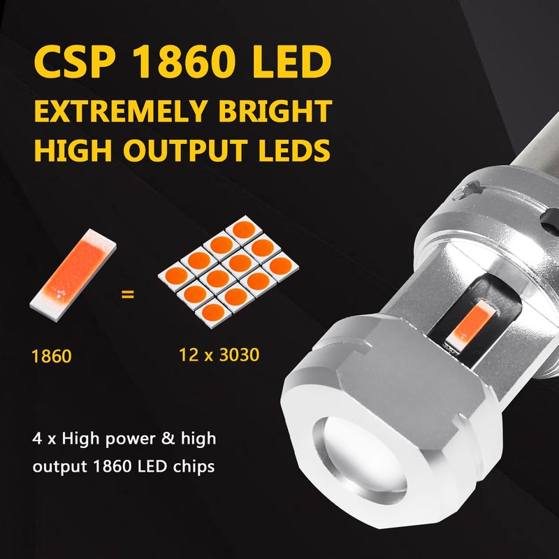 PHINLION 1157 LED Bulbs Red for Tail Brake Lights 500% Brighter Super Bright 2057 2357 2397 1034 7528 LED Replacements for Tail Stop Brake Rear Turn Signal Lights, Pack of 2 - Image 2
